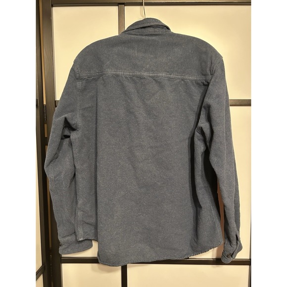 Grizzly Mountain Mens Shirt‎ Long Sleeve Chamois Flannel Blue Size Large Heavy - Picture 2 of 7